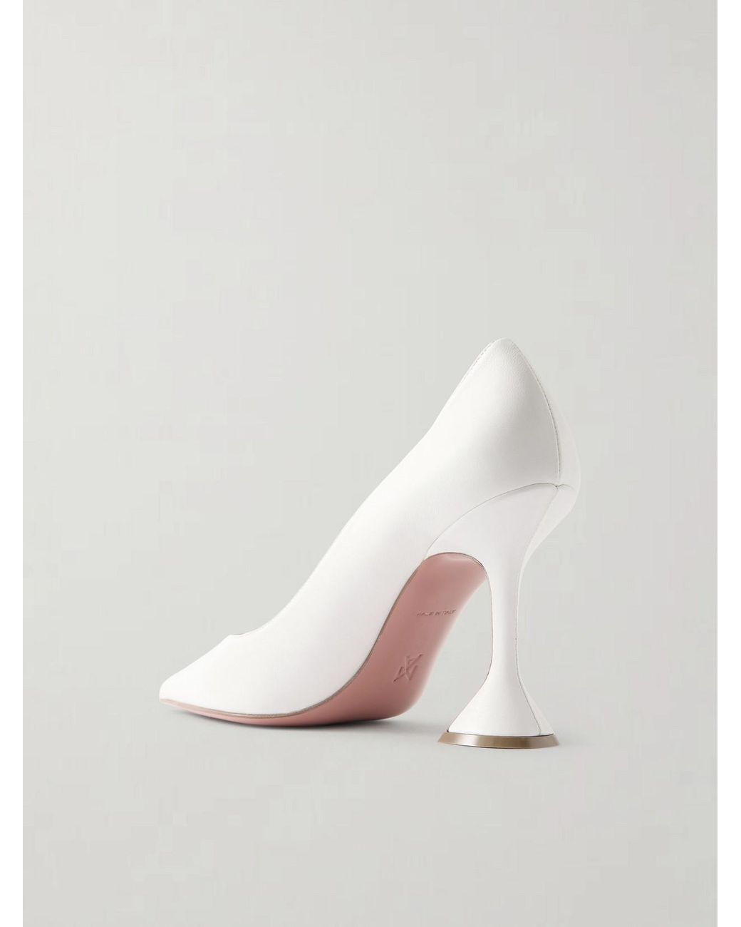 AMINA MUADDI White Ami 95 Leather Pumps