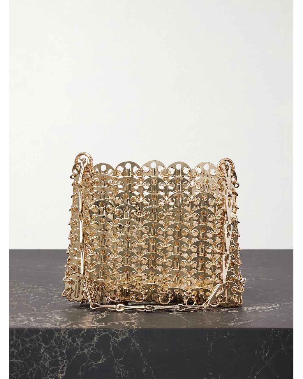 Rabanne Natural 1969 Nano Chainmail Shoulder Bag