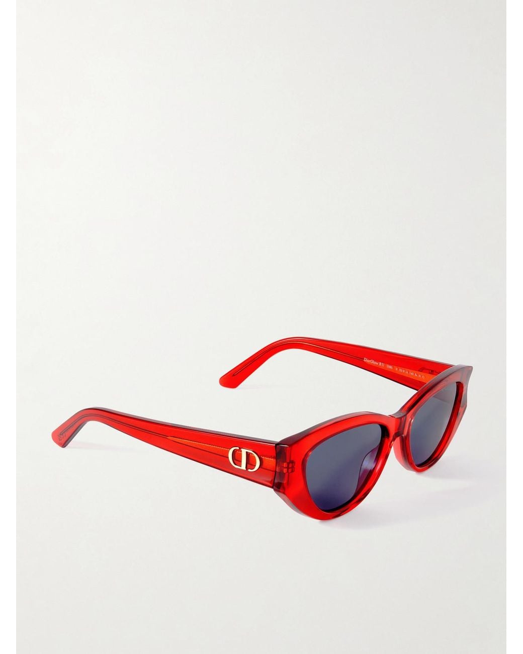 Dior Red Diorglow B1I Cat-Eye Acetate Sunglasses