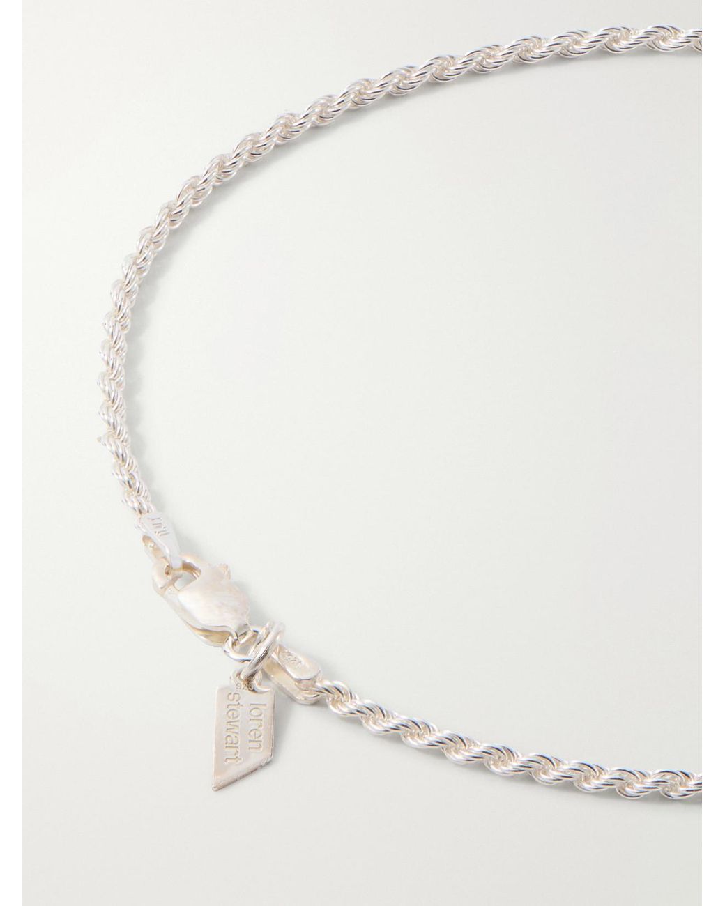 Loren Stewart Natural Twisted Sterling Anklet