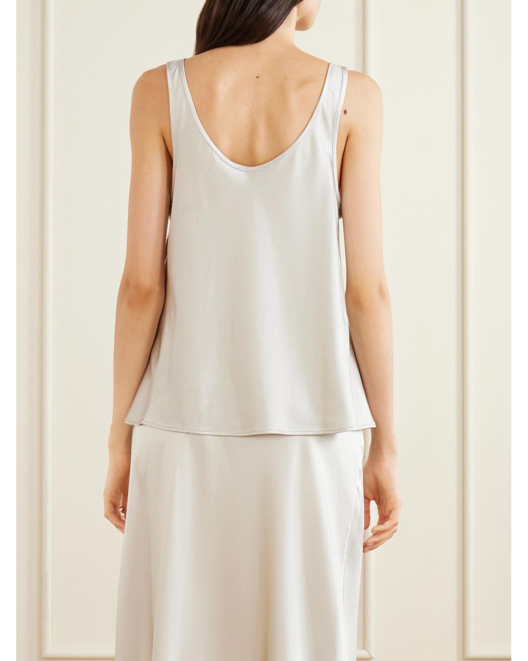 The Park White Karen Silk Tank