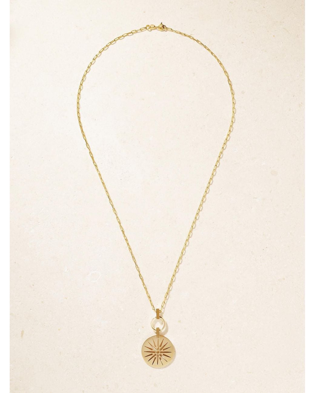 Diane Kordas Natural Vergina Sun Nomad 14-Karat Pendant Necklace