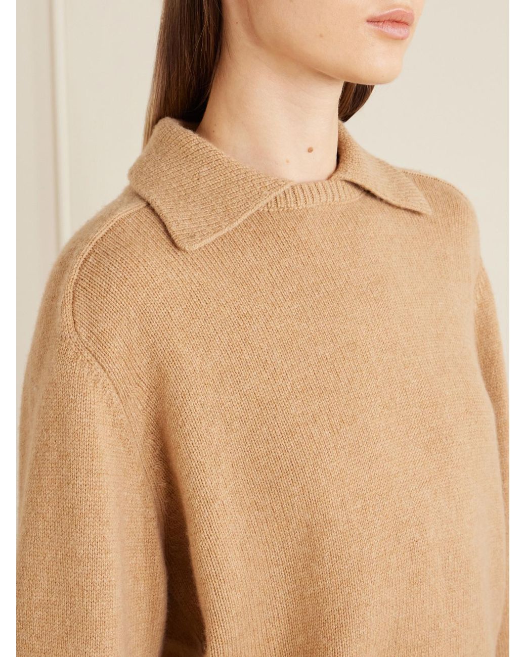Khaite Natural Jackson Wool And Cashmere-Blend Sweater