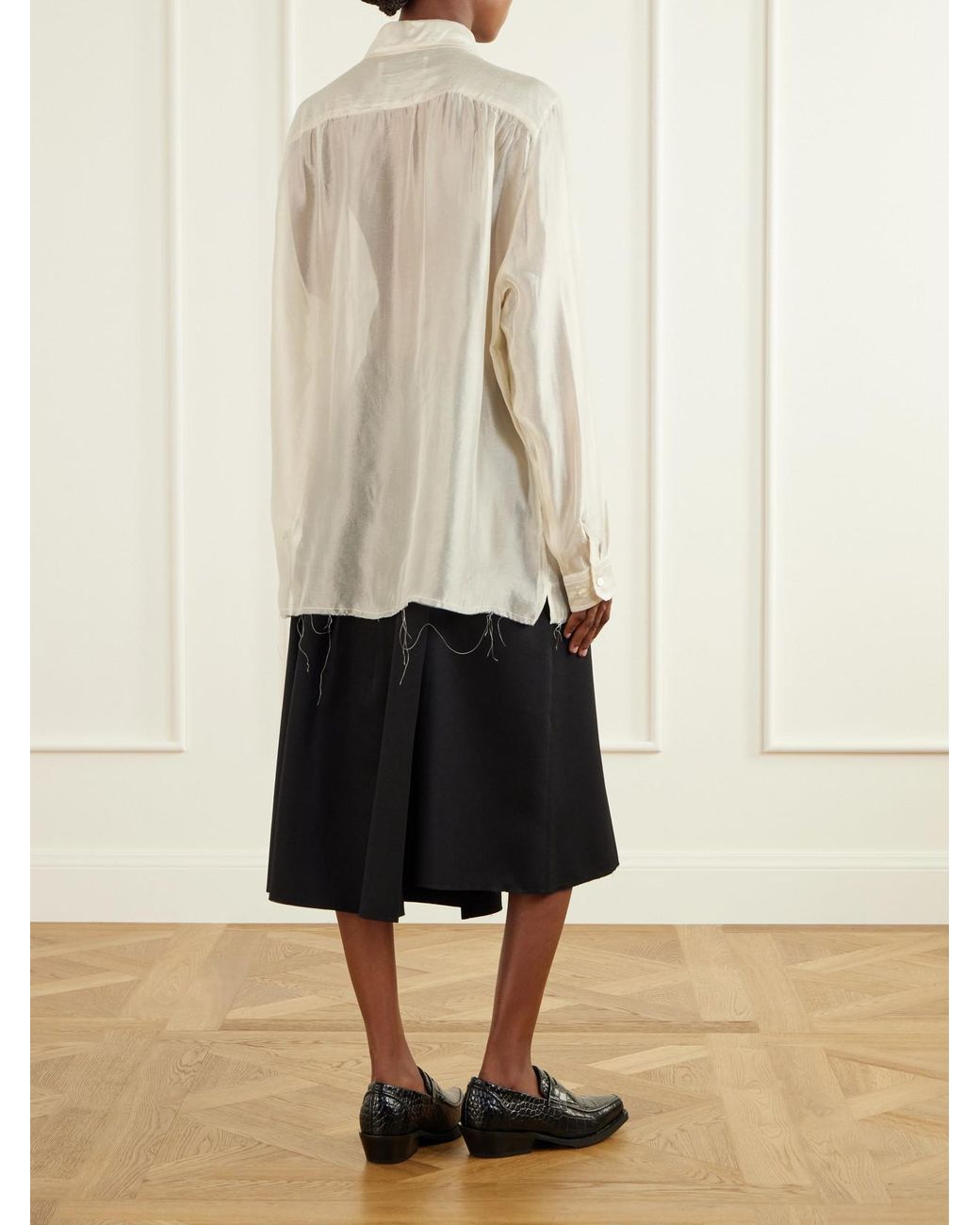 Our Legacy Natural Tuxedo Every Satin Shirt