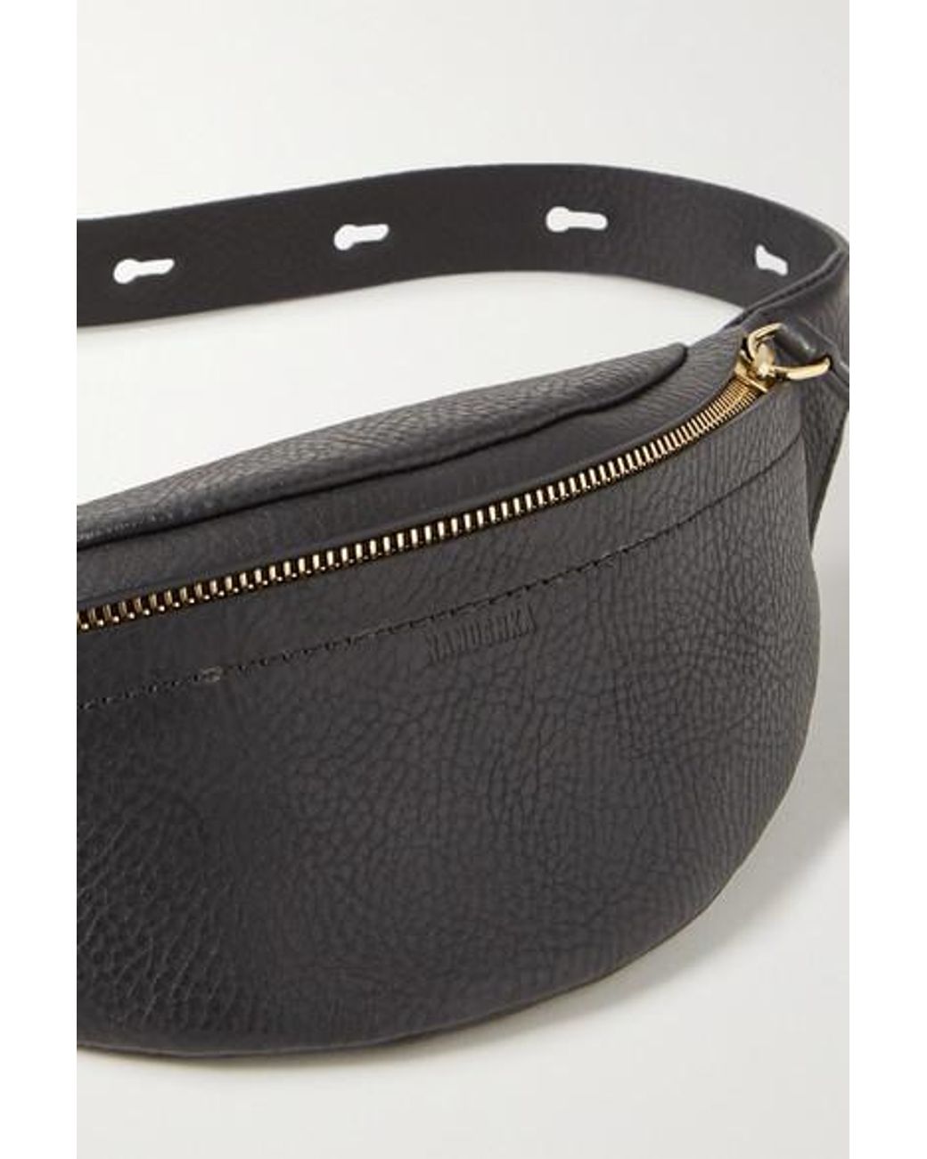 Nanushka Lubo Mini Leather Belt Bag in Black | Lyst