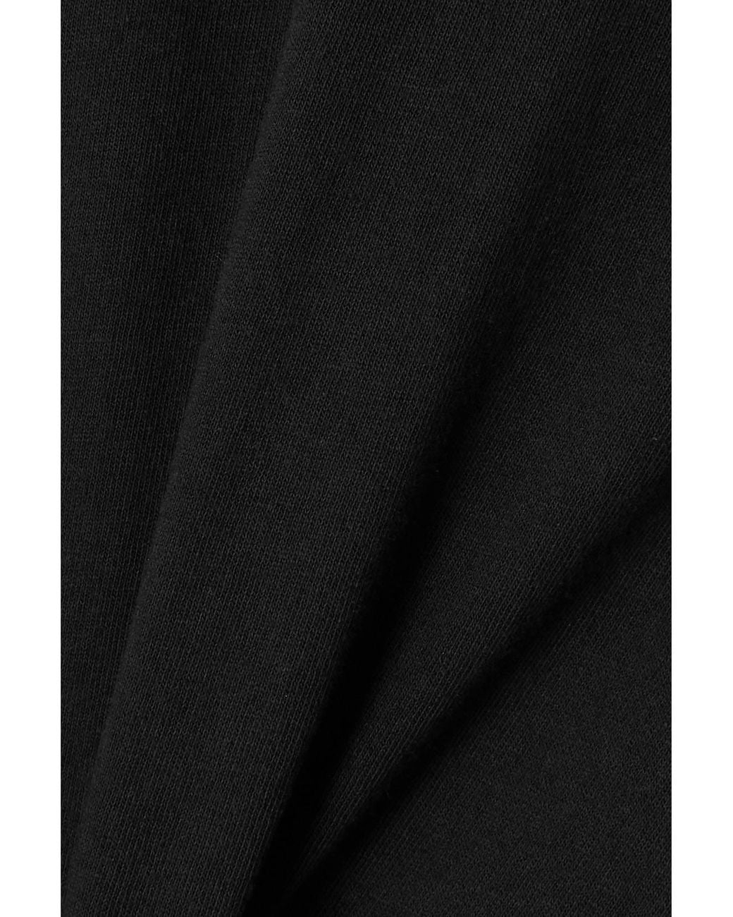Khaite Black Emmylou Cotton-Jersey T-Shirt