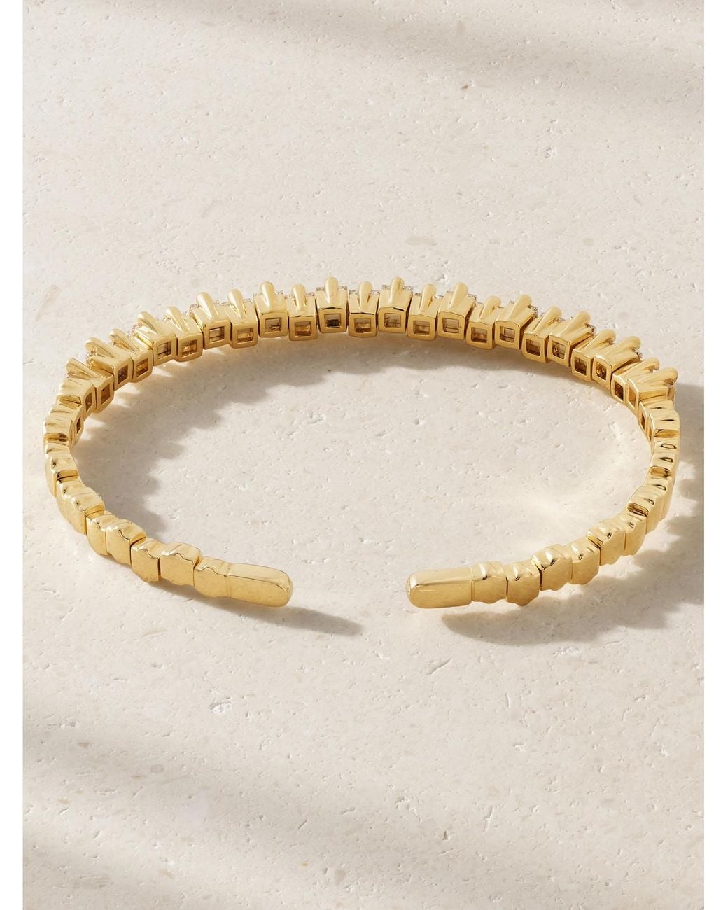 Suzanne Kalan Natural 18-Karat Diamond Bangle