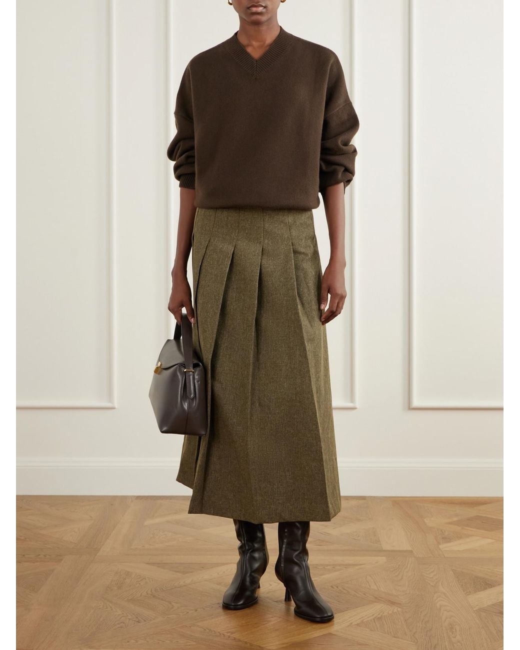 Joseph Brown Lily Cashmere-Blend Sweater