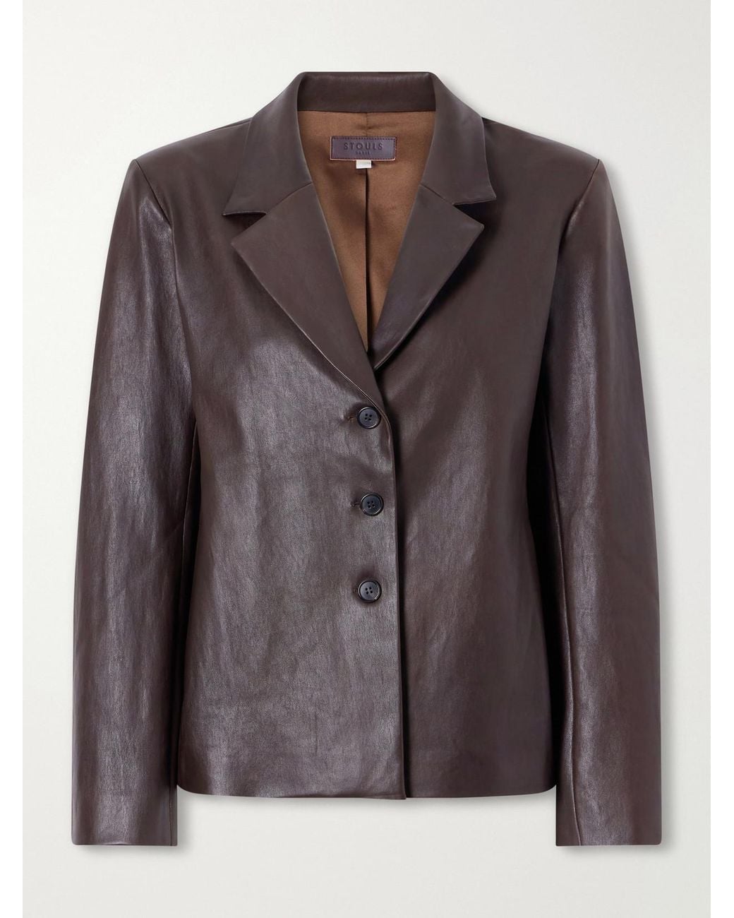 Stouls Brown Helly Leather Blazer