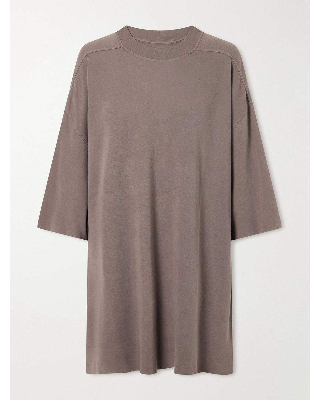 Rick Owens Gray Tommy T Cotton-Jersey T-Shirt