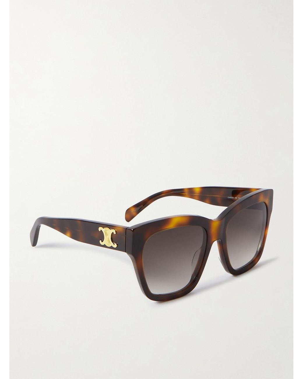 Céline Multicolor Triomphe Square-Frame Acetate Sunglasses