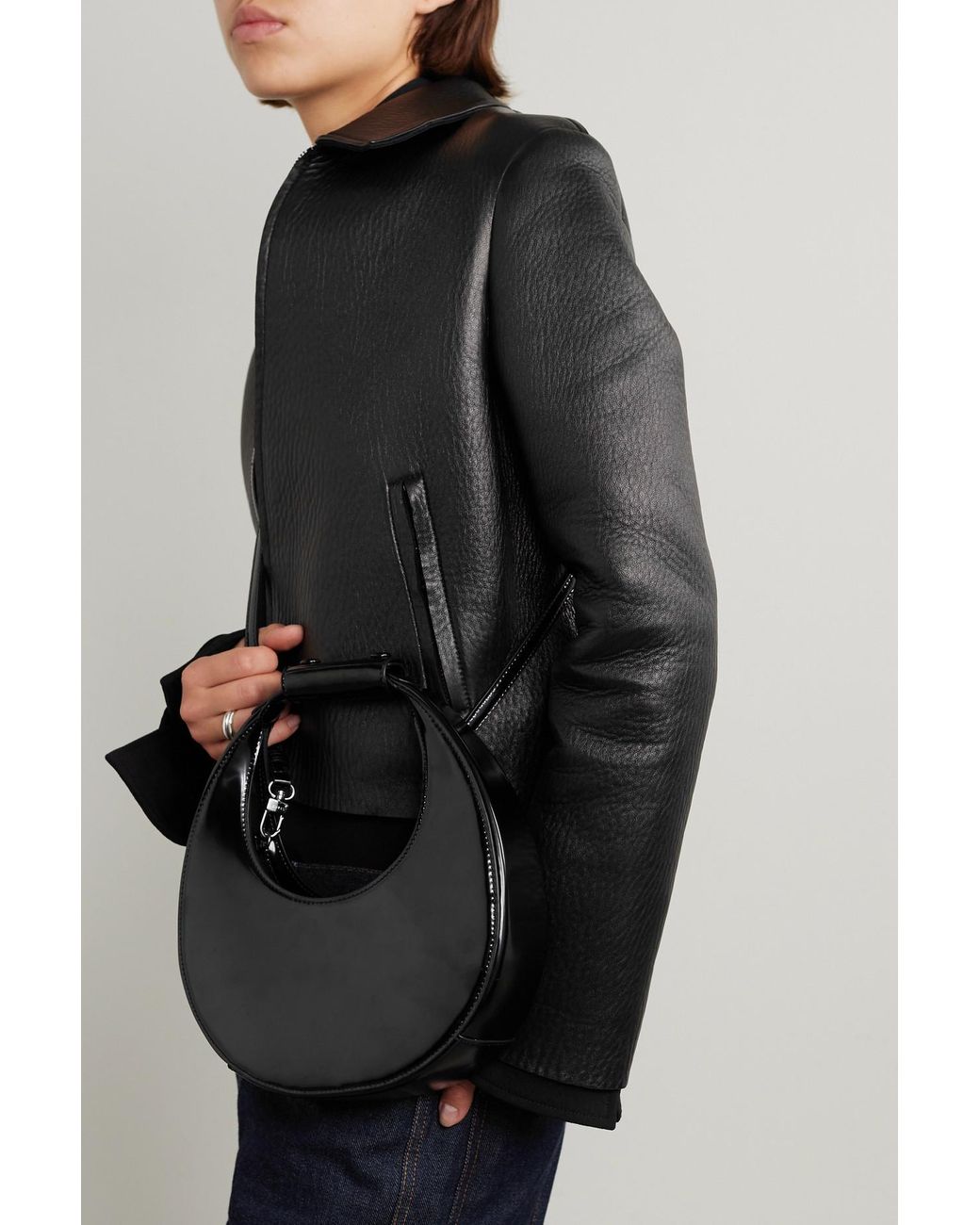 Staud leather best sale moon bag