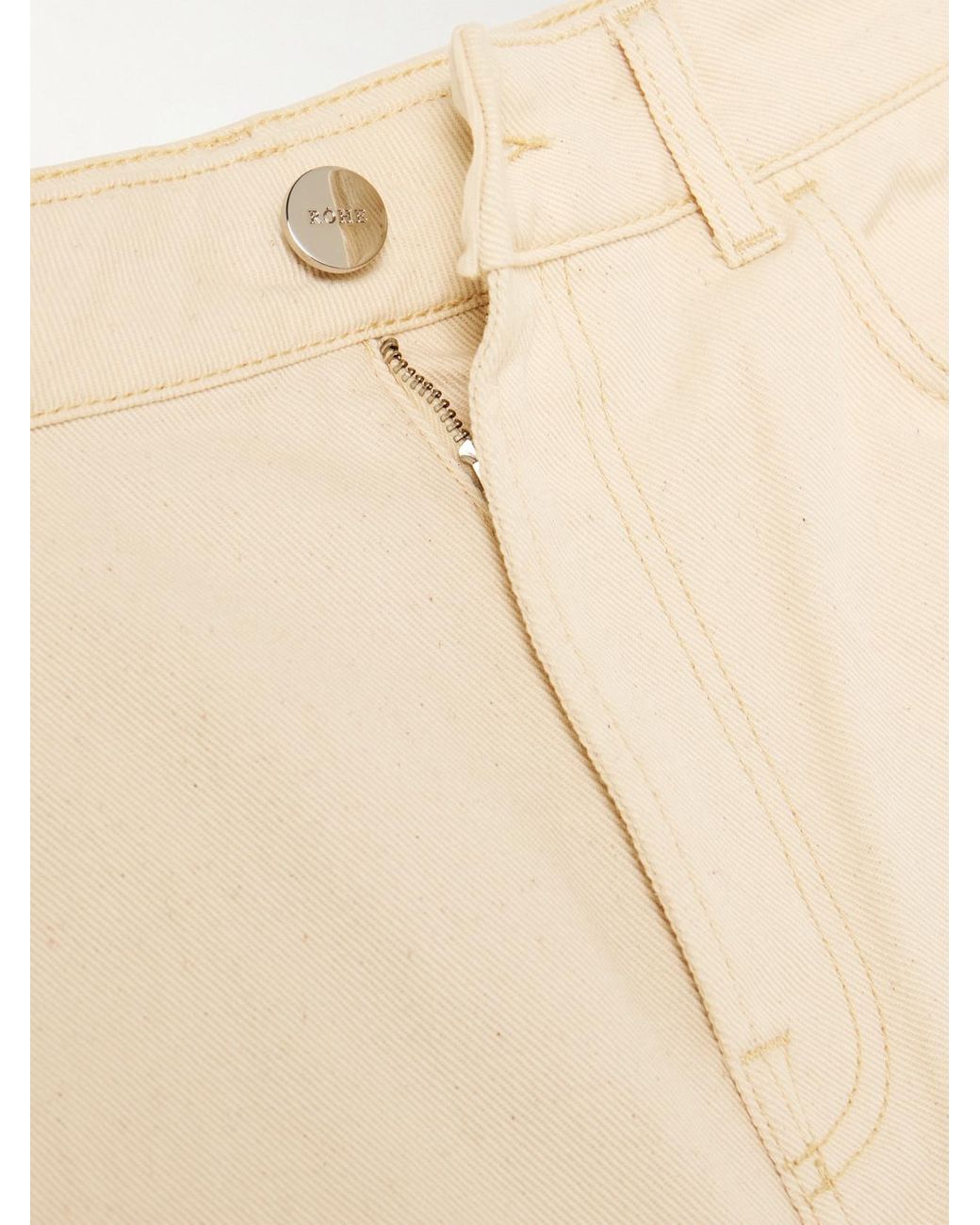 Rohe Natural High-Rise Wide-Leg Jeans