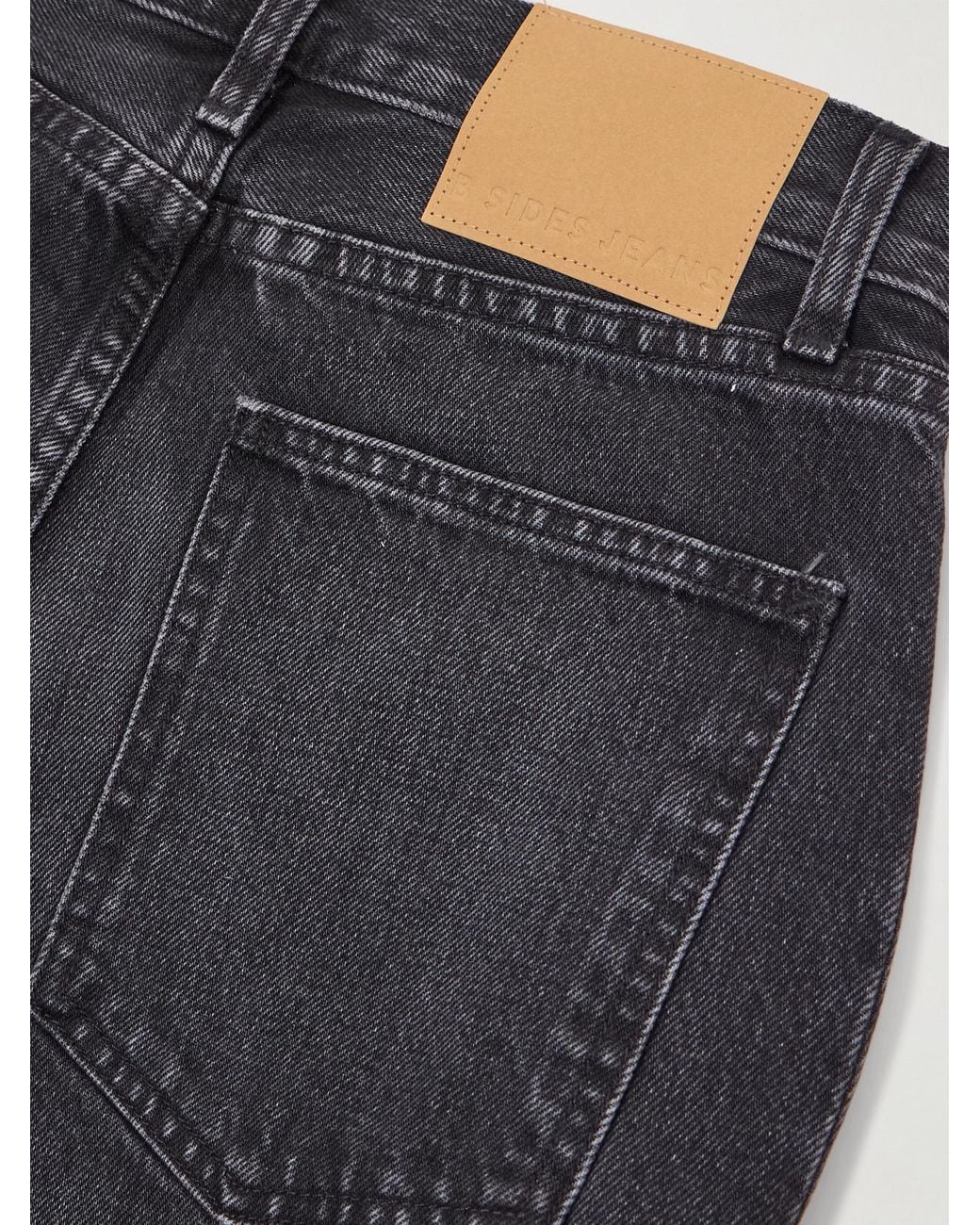 B Sides Blue Slim Lasso Cropped Mid-Rise Barrel-Leg Jeans