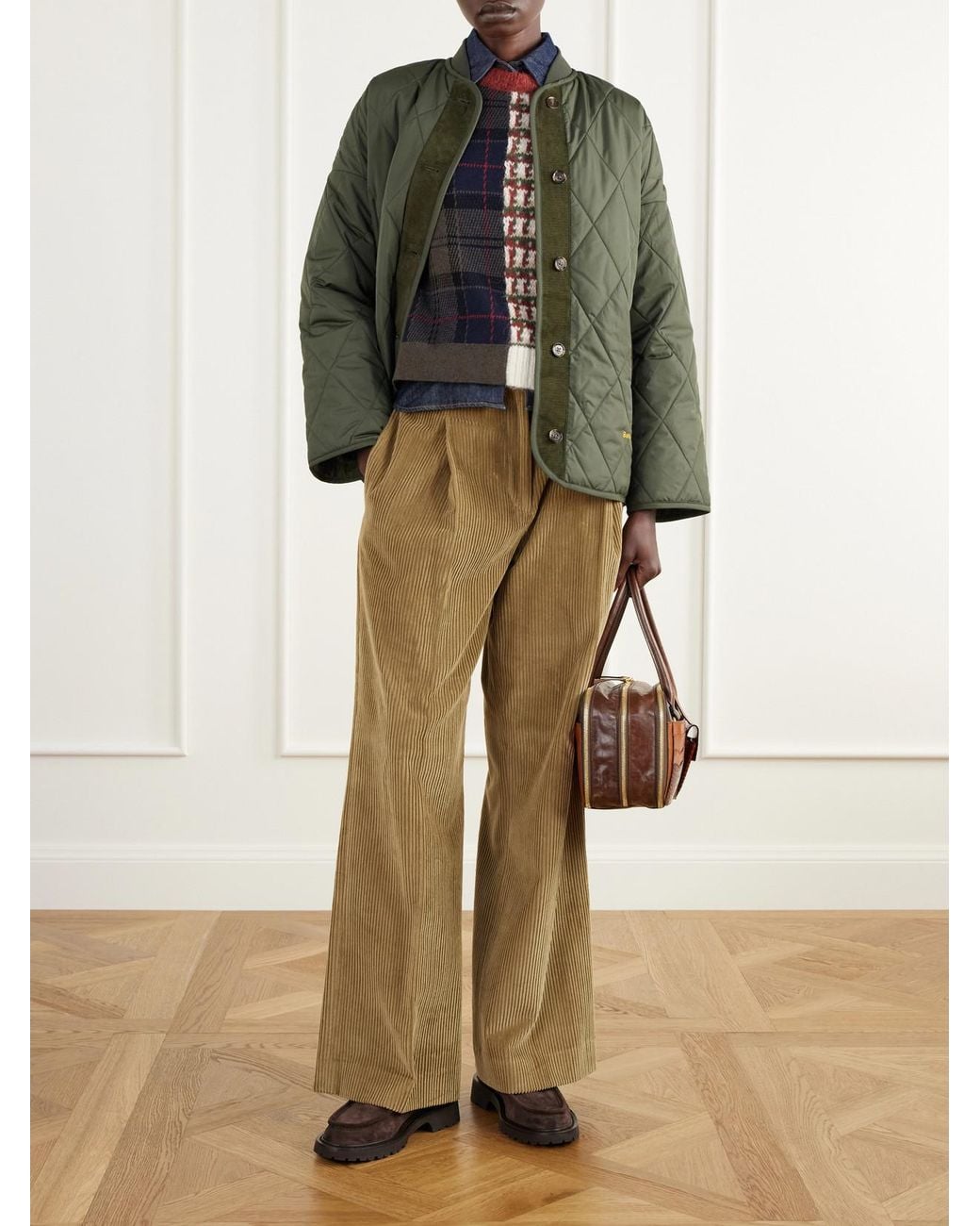 Barbour Multicolor Ashford Patchwork Wool-Blend Sweater