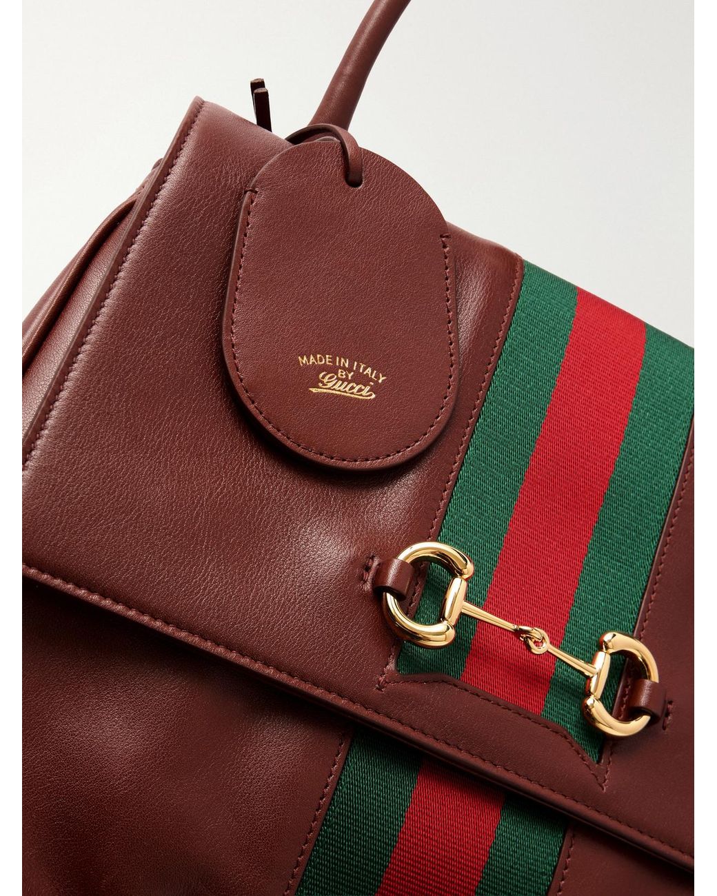 Gucci Red Paparazzo Medium Leather Shoulder Bag
