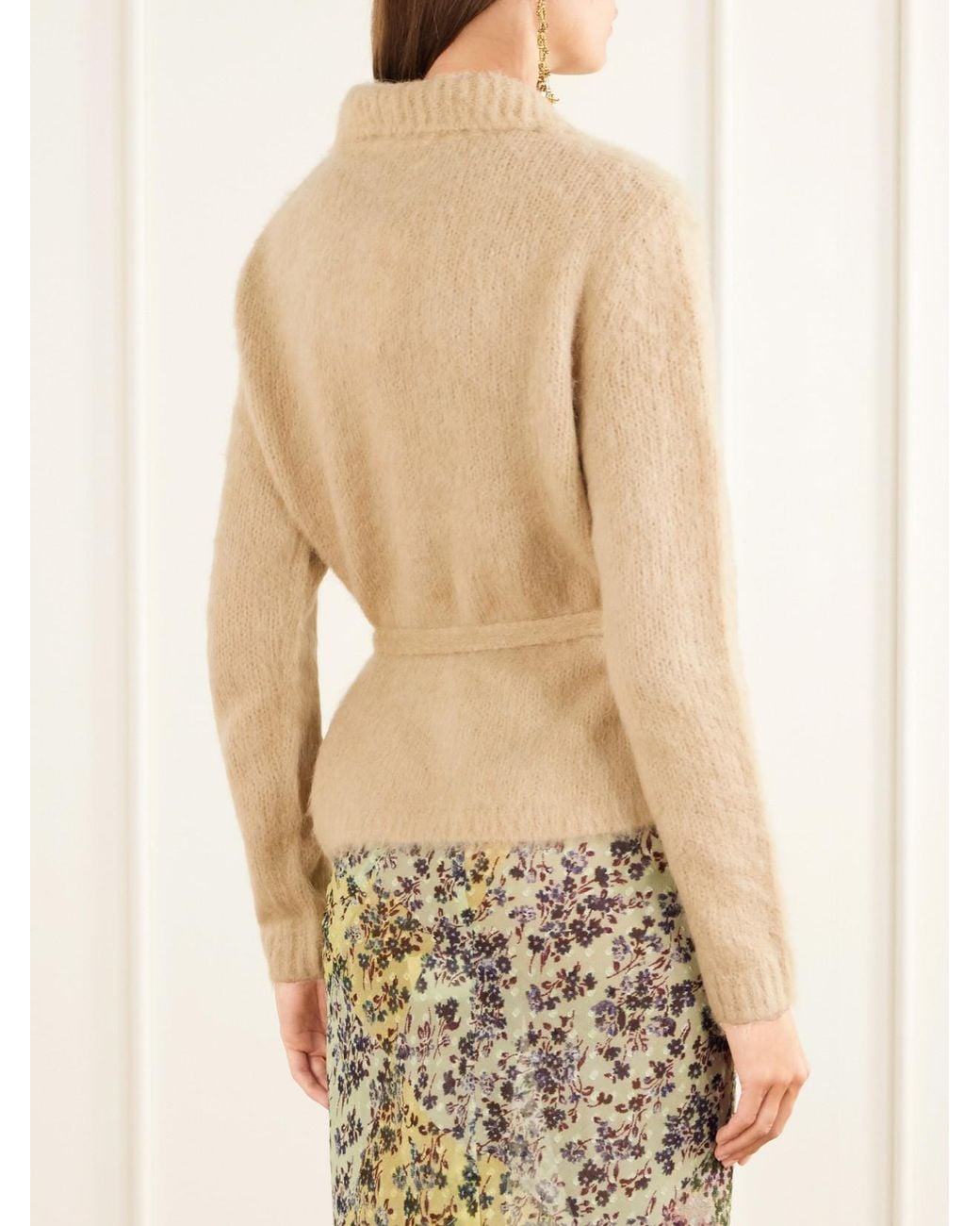 Dries Van Noten Natural Alpaca And Merino Wool-Blend Cardigan