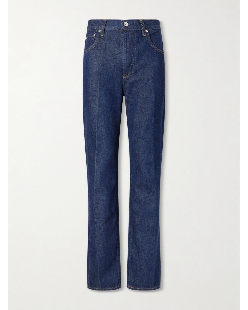Citizens of Humanity Blue 90's French High-Waist Straight-Leg Jeans