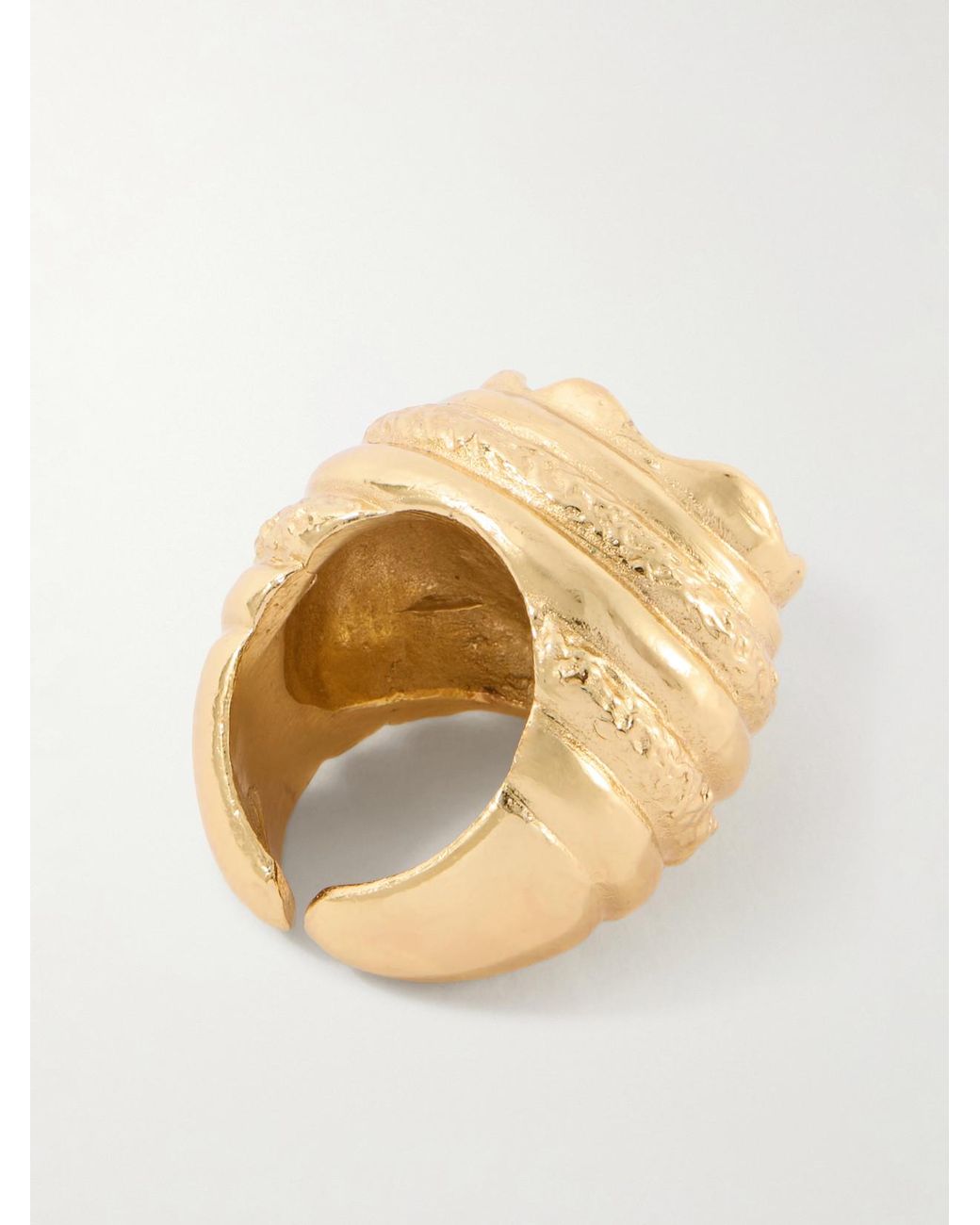 Paola Sighinolfi Metallic Amanda 18-Karat-Plated Pewter And Resin Ring
