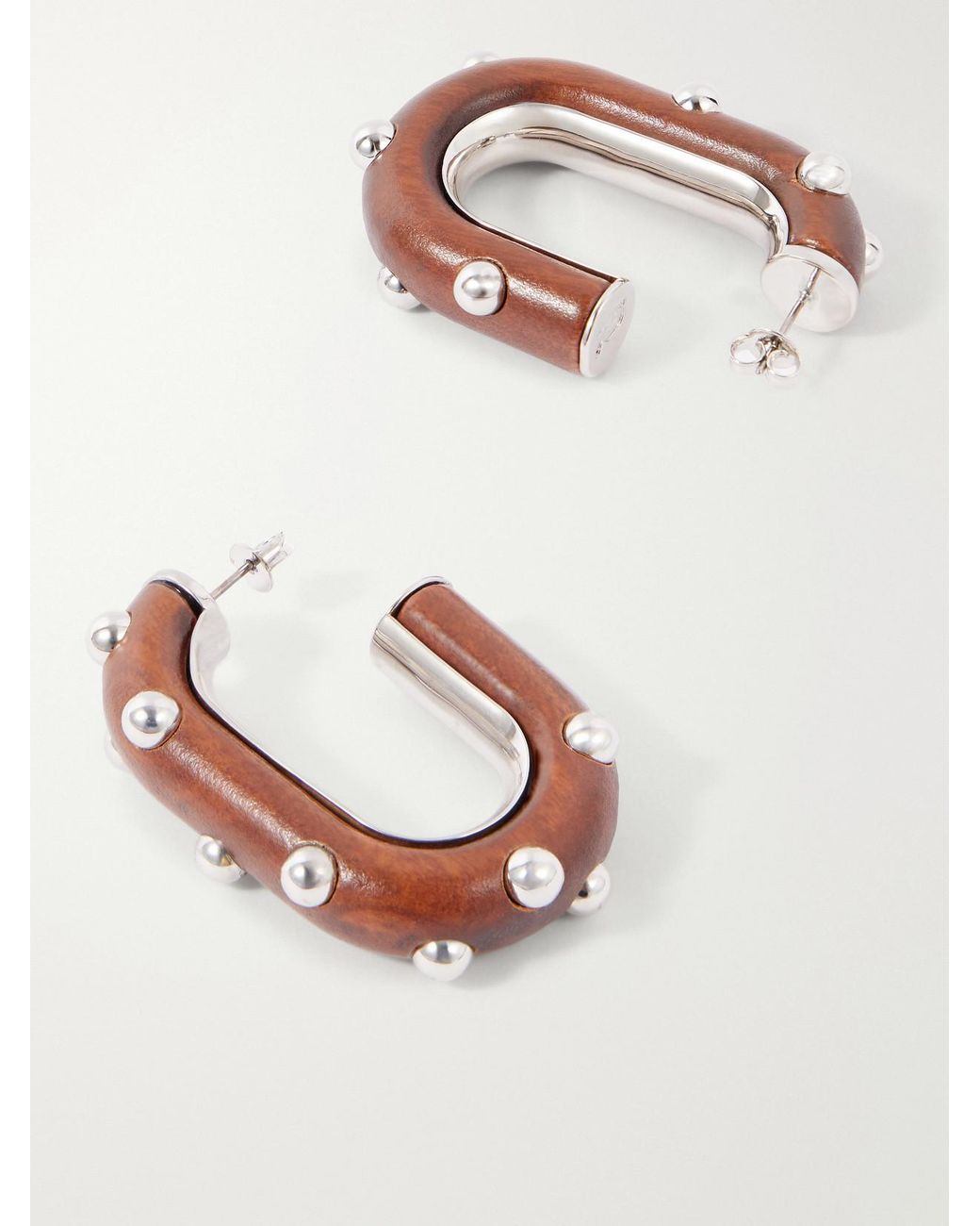 Rabanne White Embellished-Tone Earrings