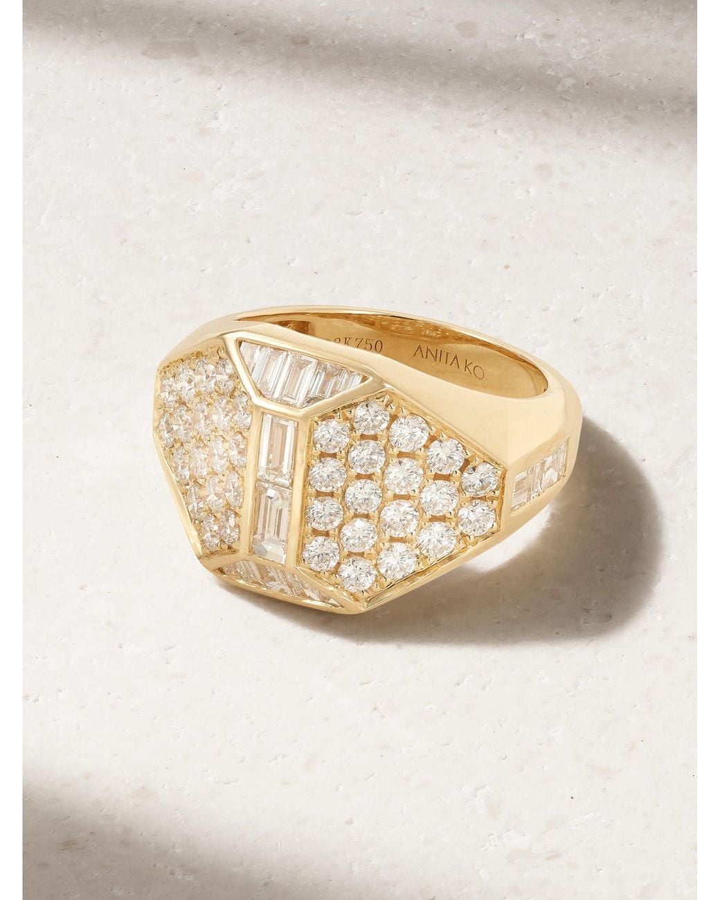 Anita Ko Natural Hive 18-Karat Diamond Ring