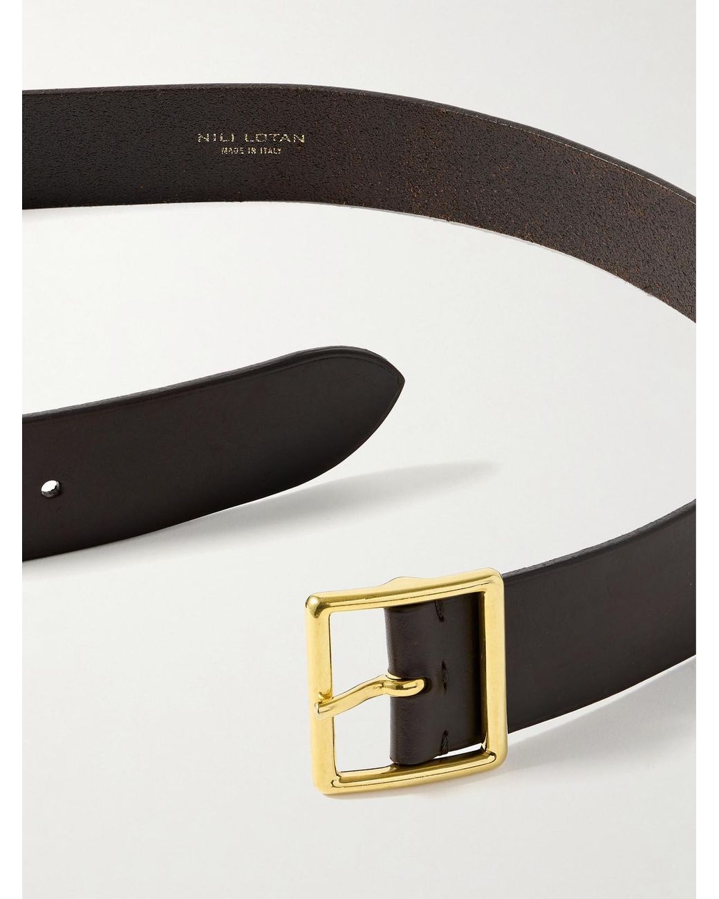 Nili Lotan Black Marcela Leather Belt