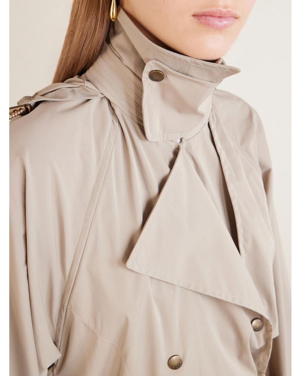 Burberry Natural Cropped Shell Jacket