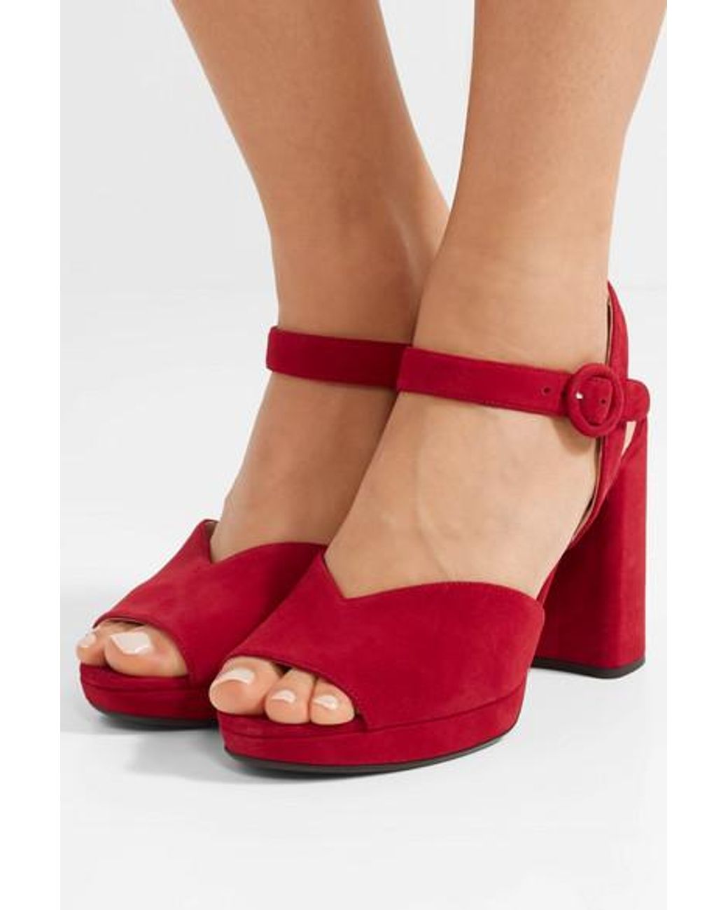 Prada suede on sale platform