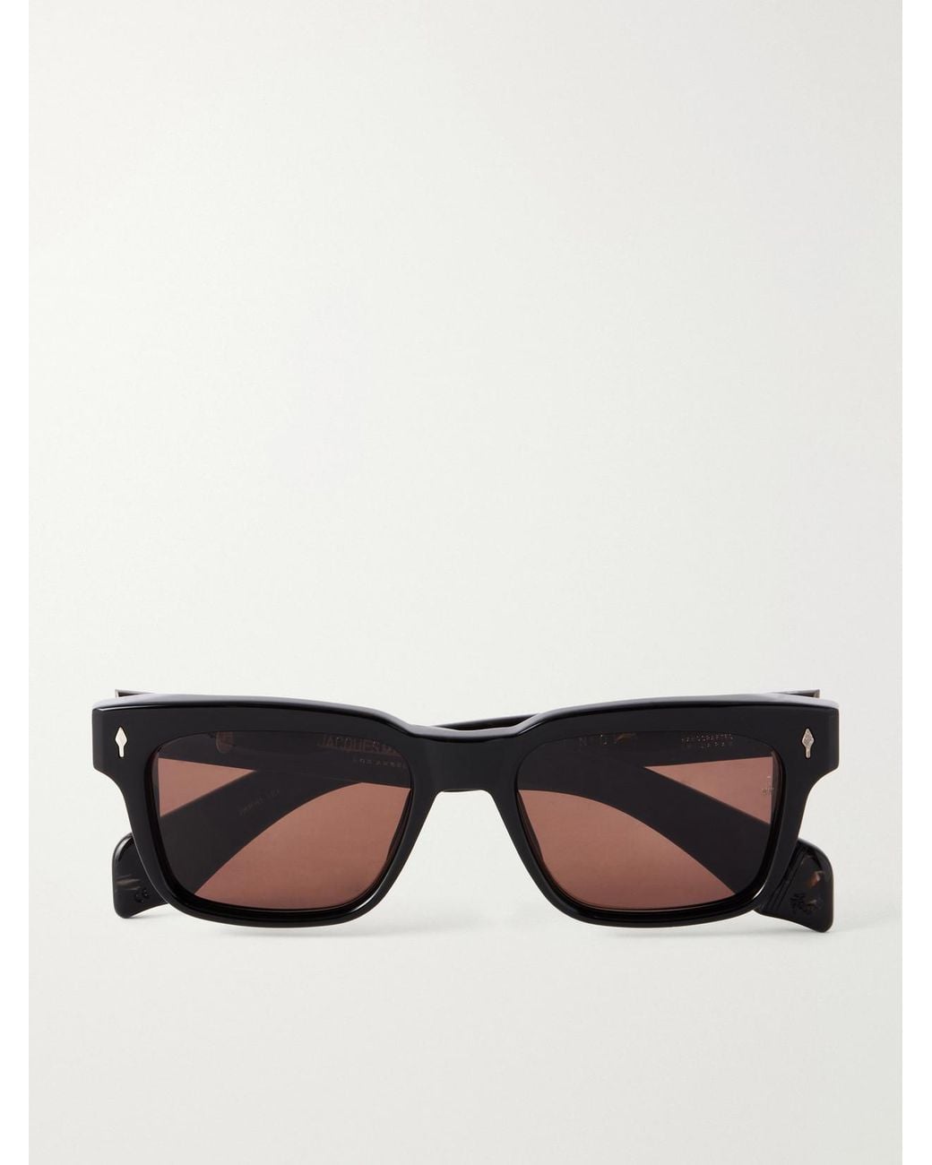 Jacques Marie Mage Black Molino Square-Frame Sunglasses