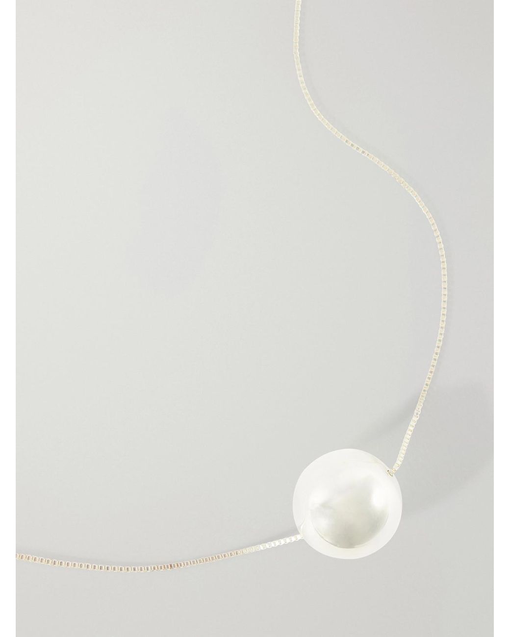 Camille Surault White Vada Sterling Necklace