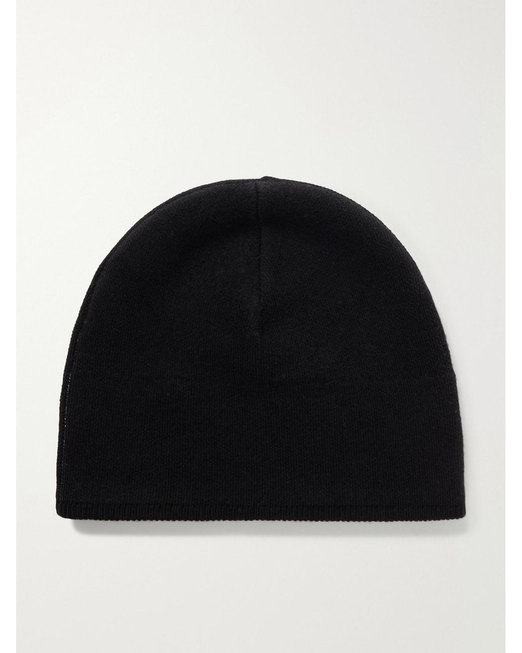 Perfect Moment Black Intarsia Wool-Blend Beanie