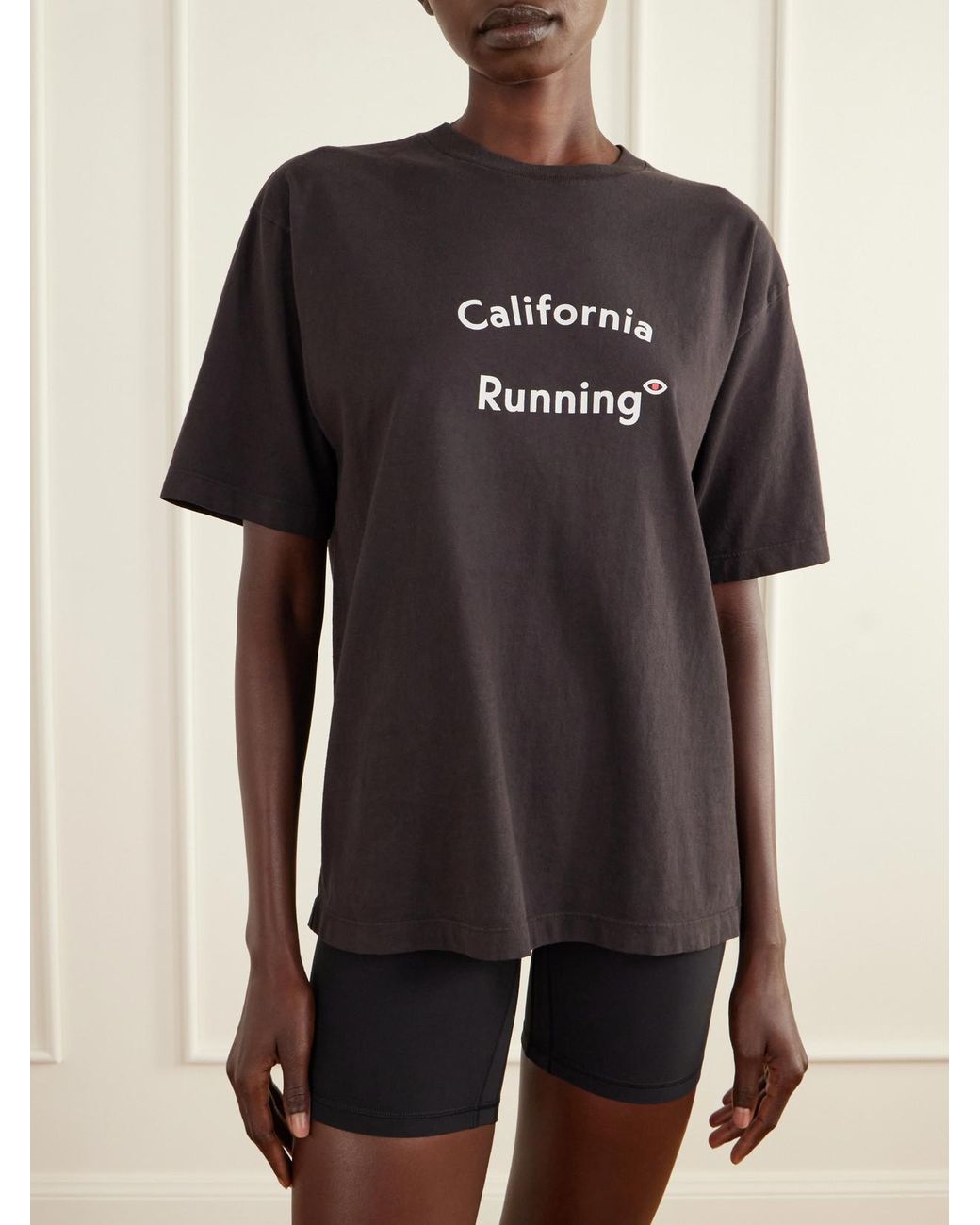 District Vision Black California Printed Cotton-Jersey T-Shirt