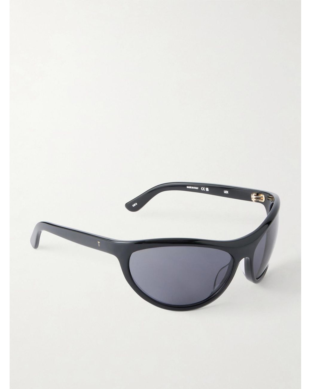 THISTLES Black The Lex D-Frame Acetate Sunglasses
