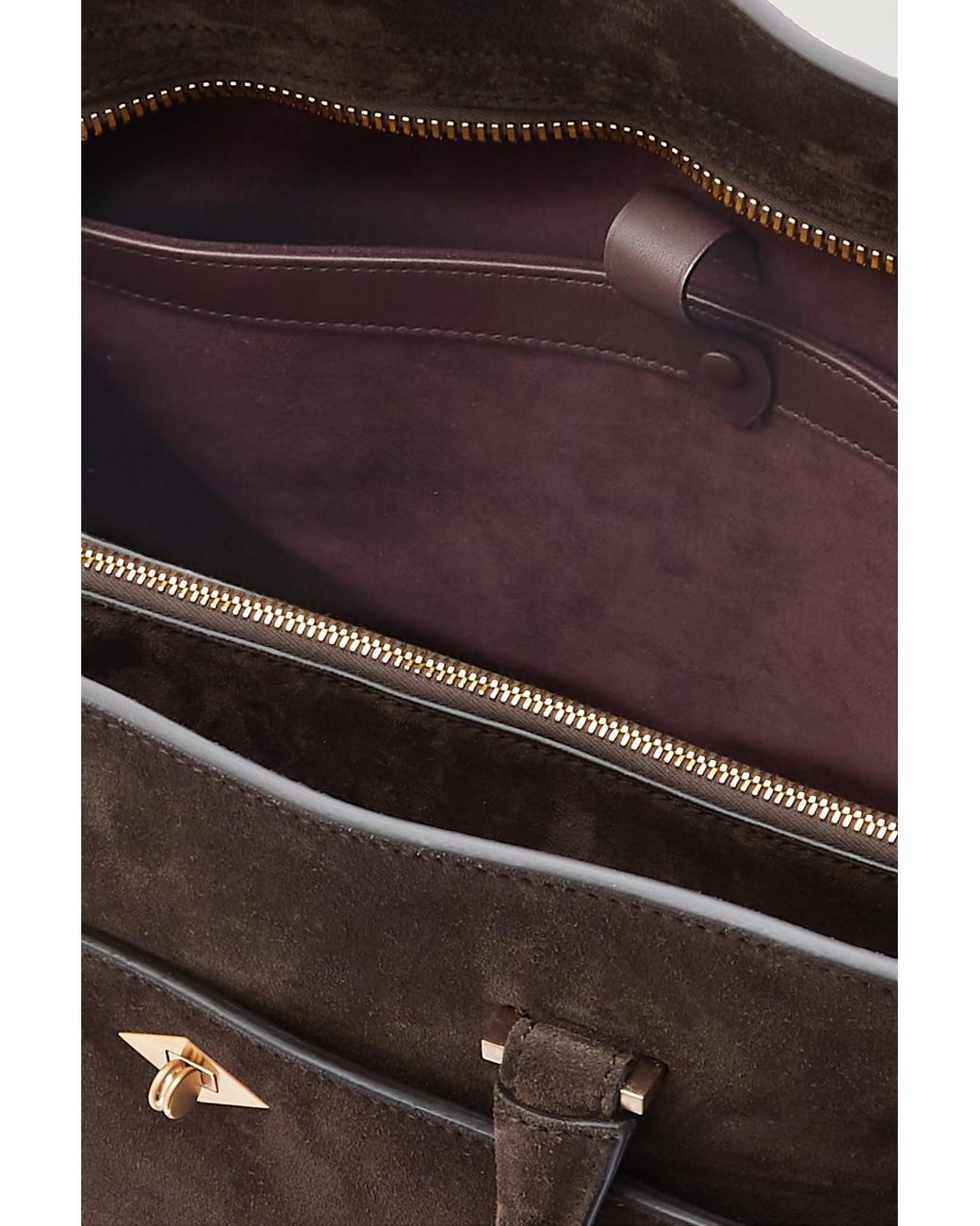 Metier Brown Private Eye Medium Suede Tote