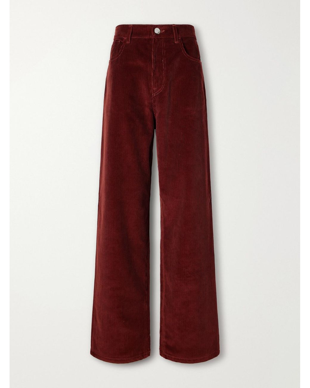 Rohe Red Bruun Cotton-Corduroy Wide-Leg Pants