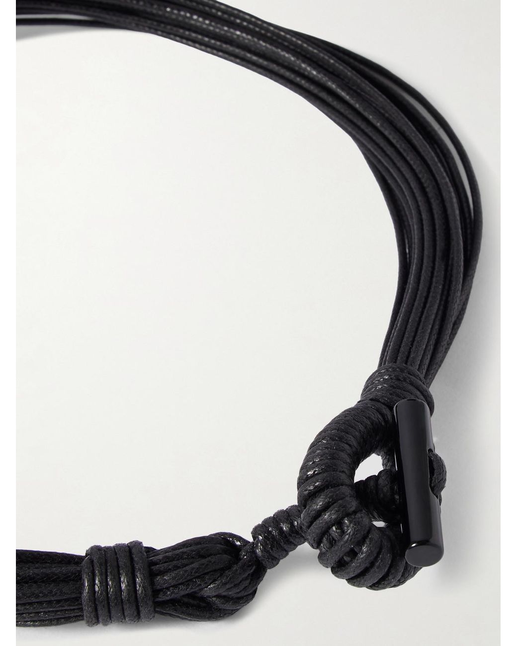 Le Sundial Black Cord, Onyx, Pearl And Necklace