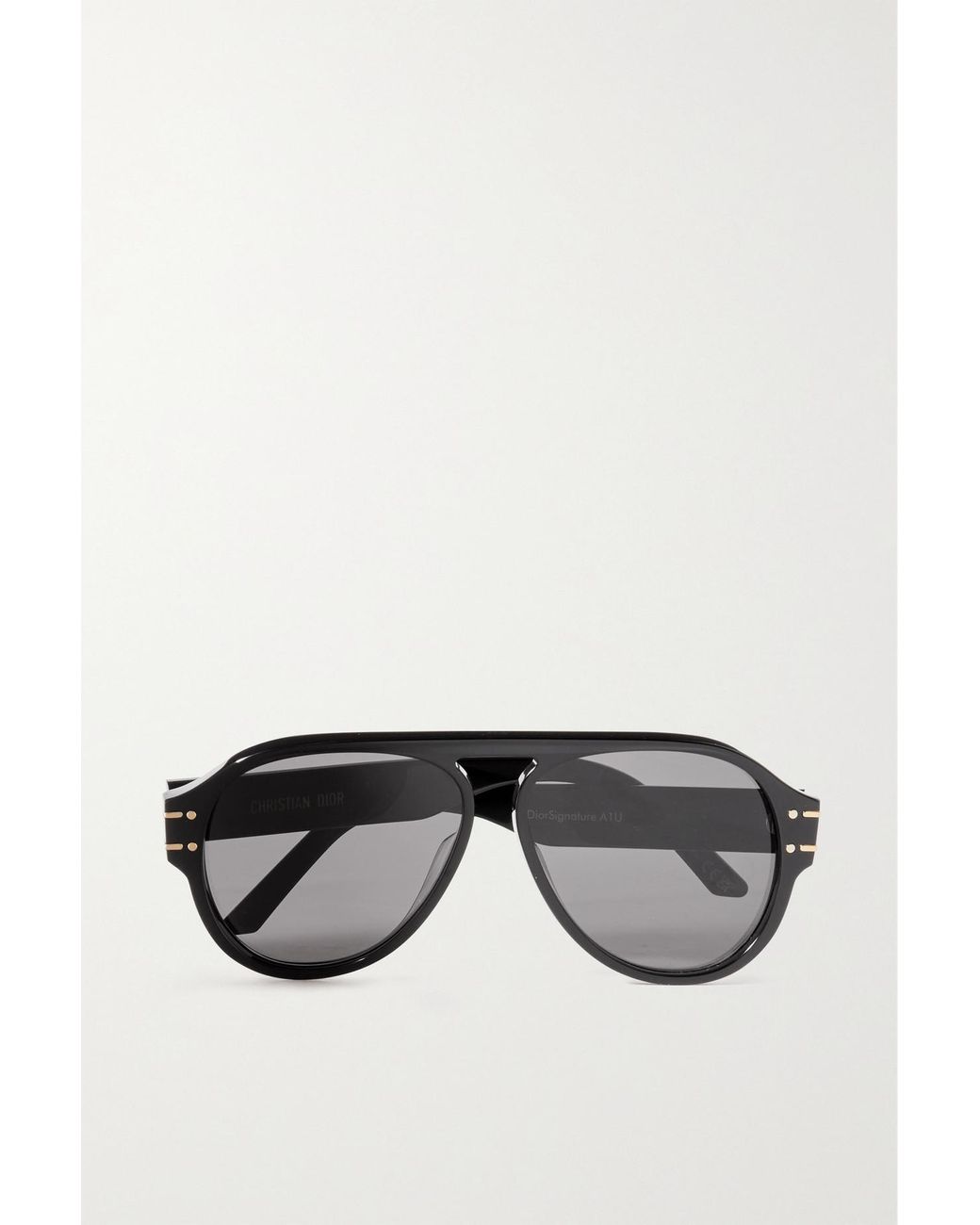 Dior Diorsignature A1u Aviator-style Acetate Sunglasses in Black | Lyst