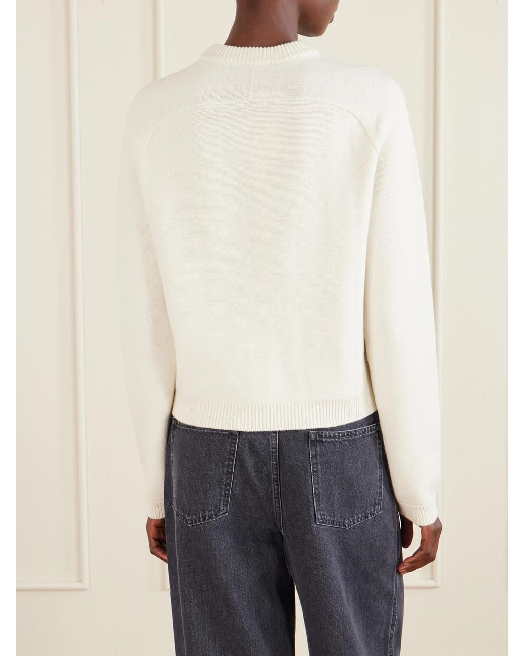 Gucci Natural Horsebit-Embellished Leather-Trimmed Wool And Cashmere-Blend Cardigan