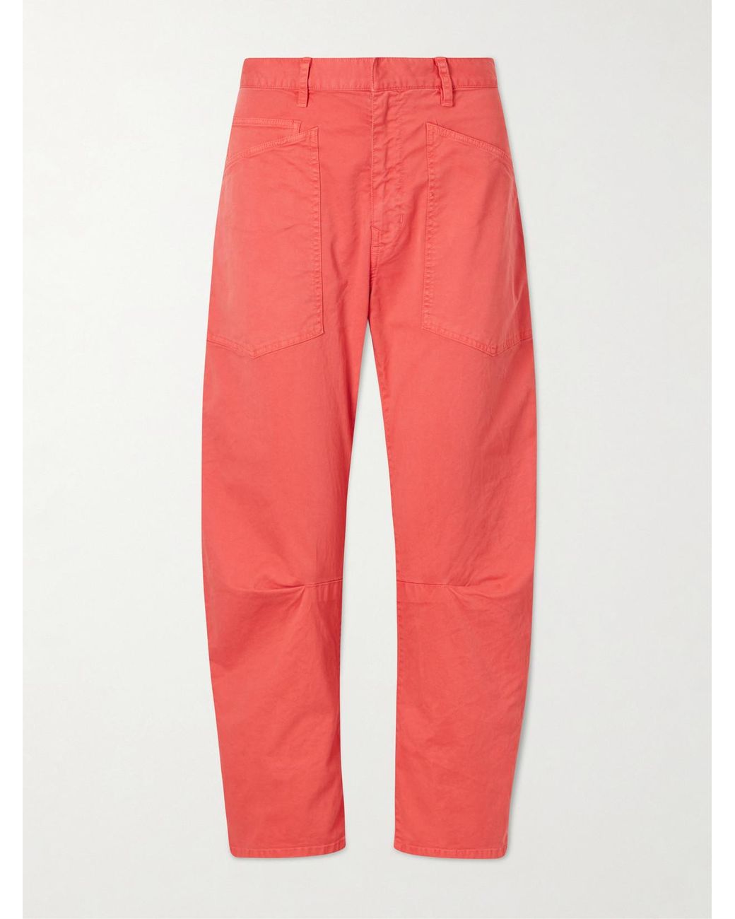 Nili Lotan Shon Cotton-Blend Twill Tapered Pants