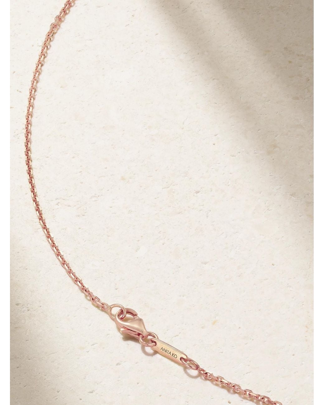 Anita Ko Natural 18-Karat Rose Diamond Necklace