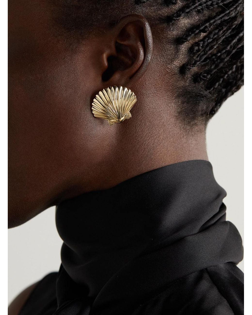 Mateo Natural Large Venus 14-Karat Earrings