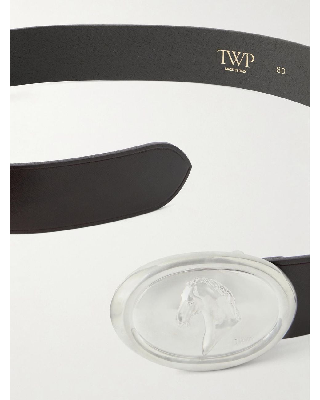 Twp Metallic Buckle Bunny Leather Belt