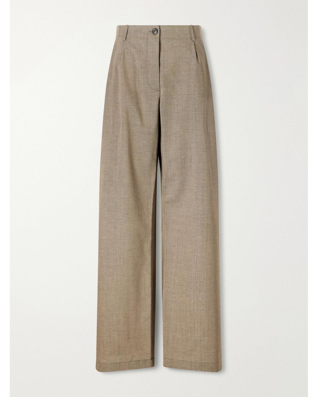 Our Legacy Natural Wool-Blend Wide-Leg Pants