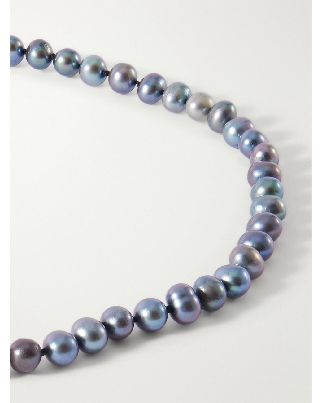 Loren Stewart Natural Pearl Safety Pin 14-Karat And Pearls Necklace