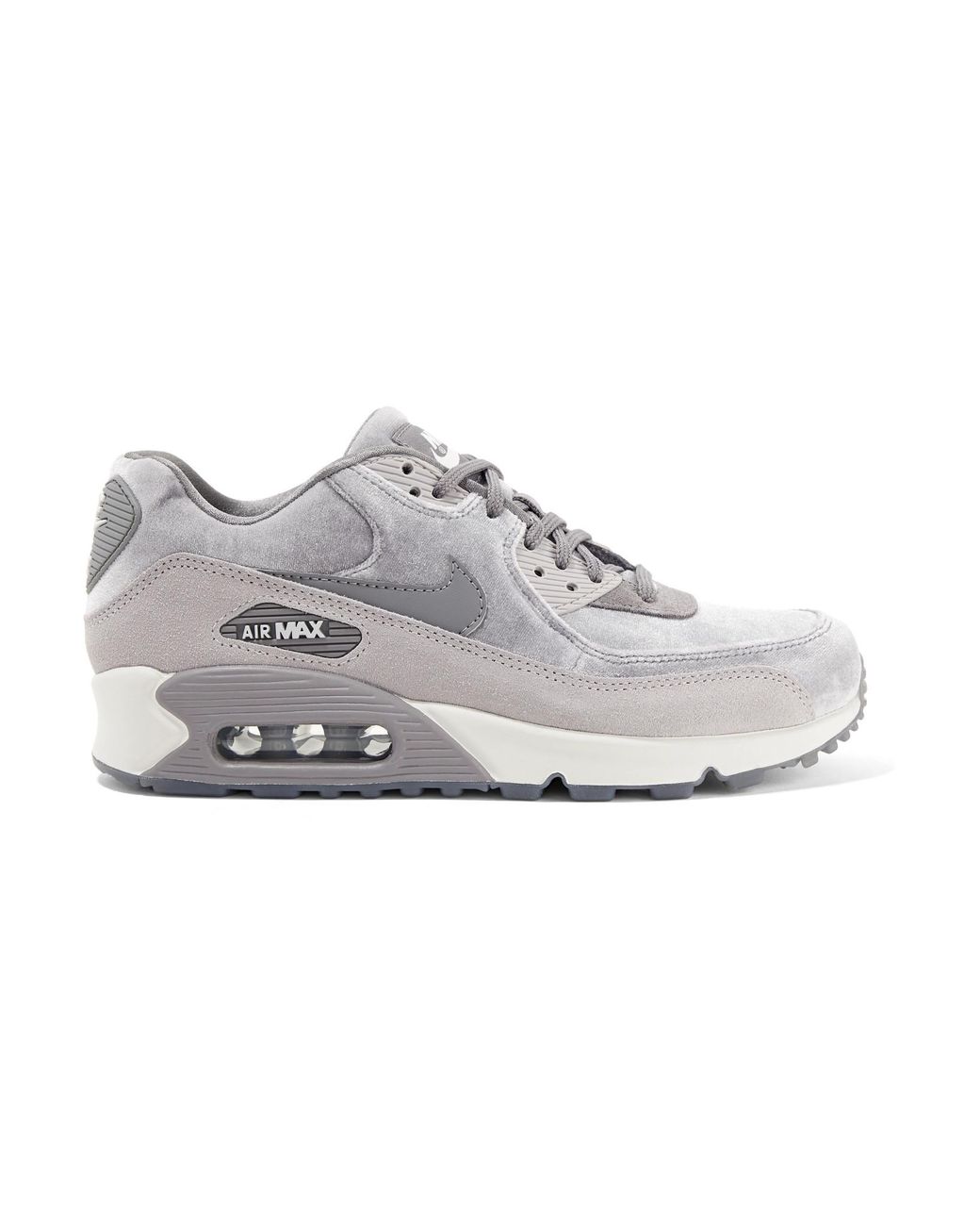 Baskets En Velours à Finitions En Daim Air Max 90 Nike en coloris Gris |  Lyst