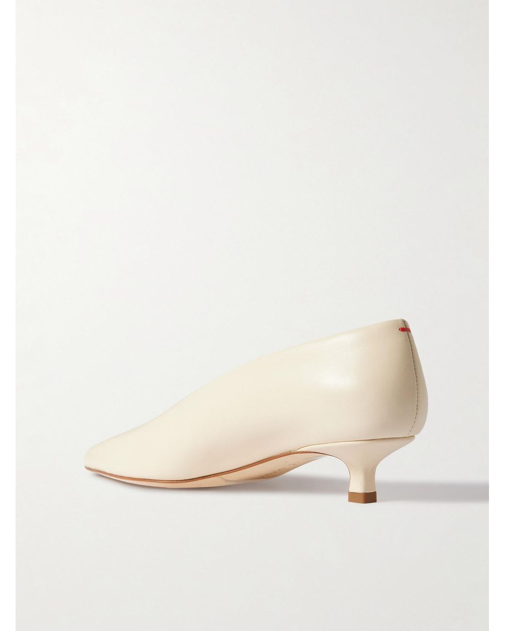 Aeyde Natural Clara Leather Pumps