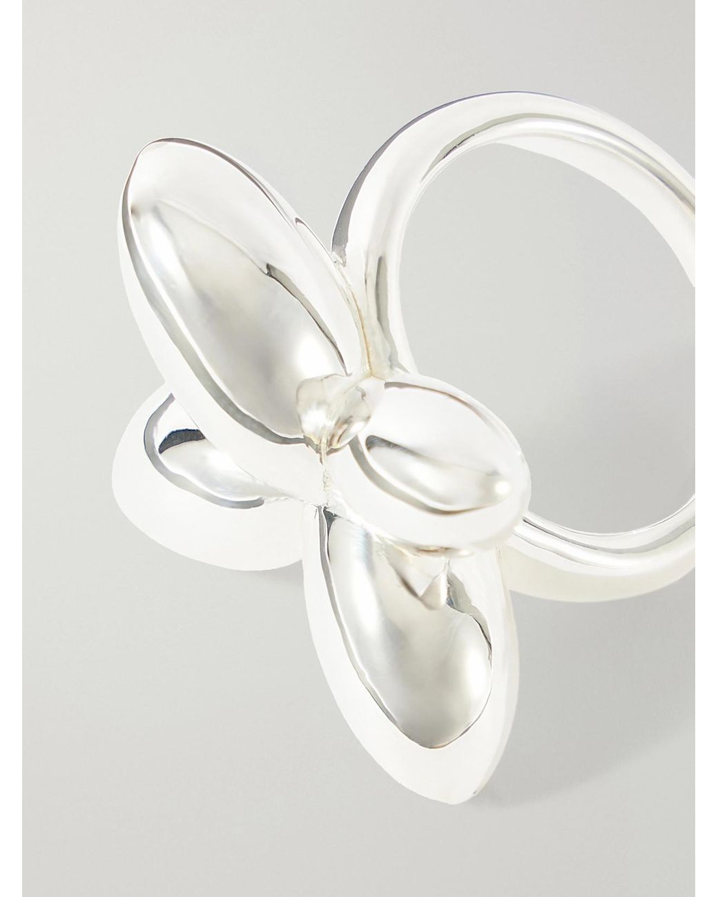 Camille Surault White Rosemarie Sterling Ring