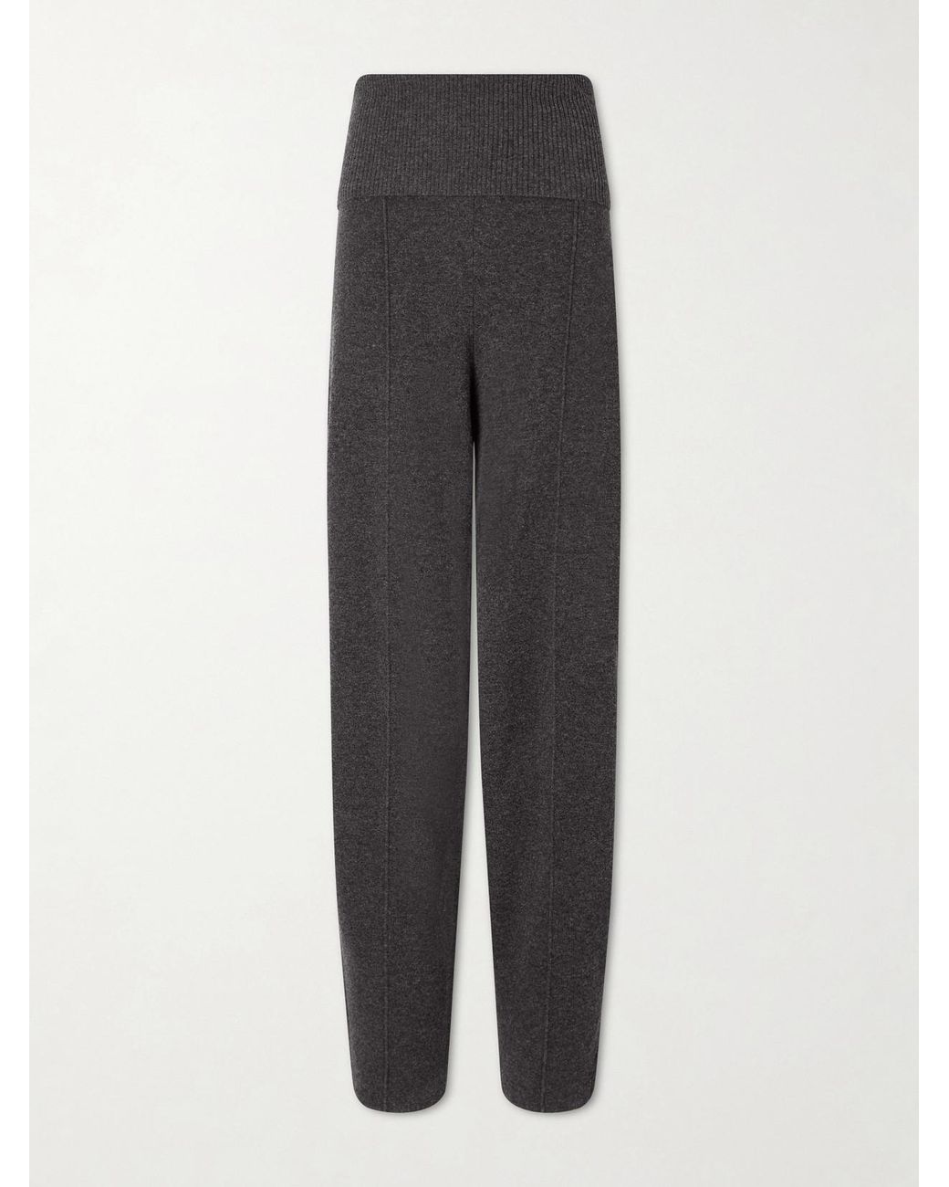 Zimmermann Gray Valiant Knit Wool Pants
