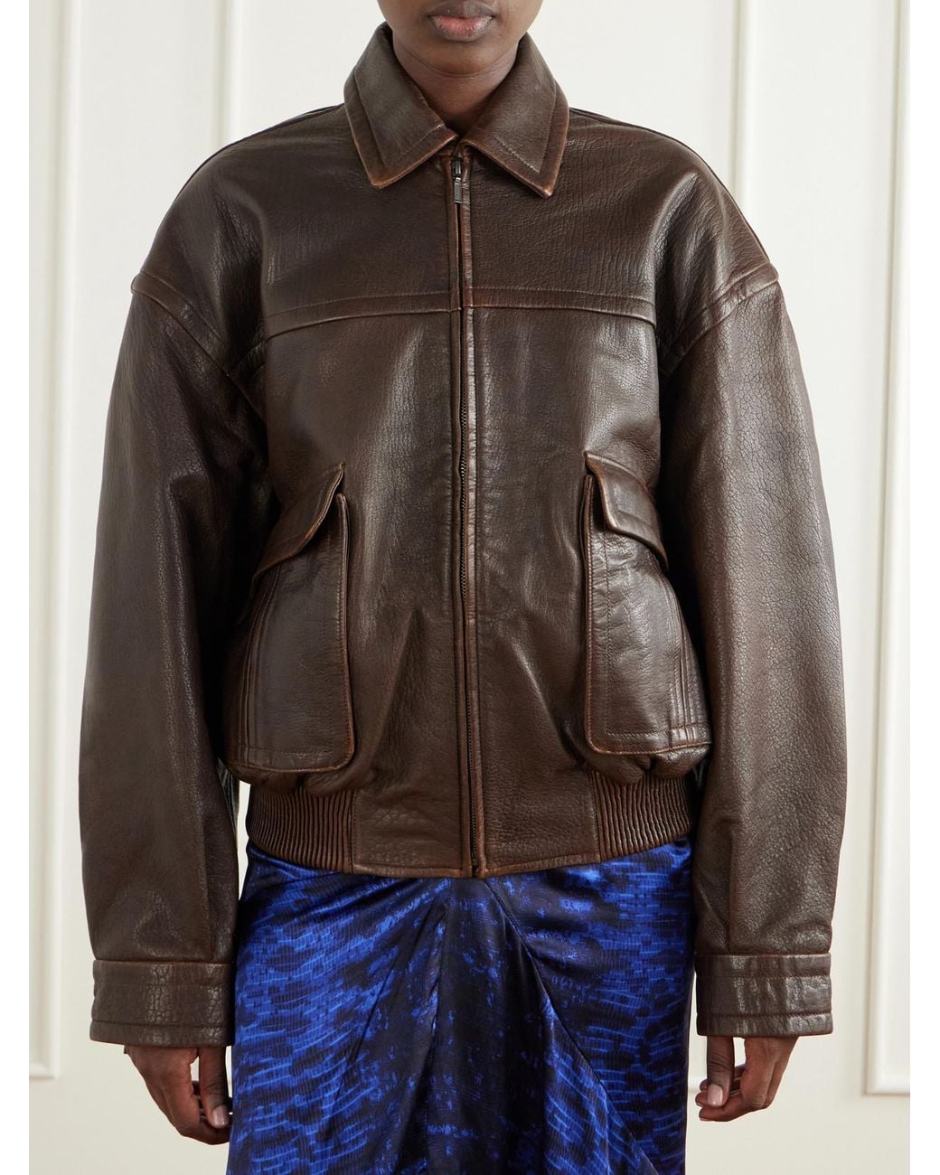 Christopher Esber Brown Leather Jacket