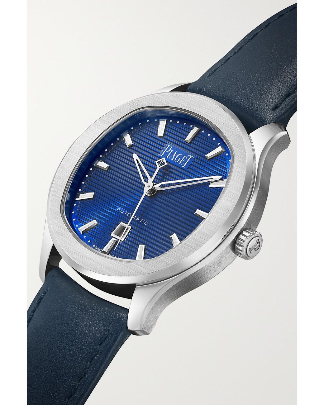 Piaget Blue Polo Date Automatic Stainless Steel Watch